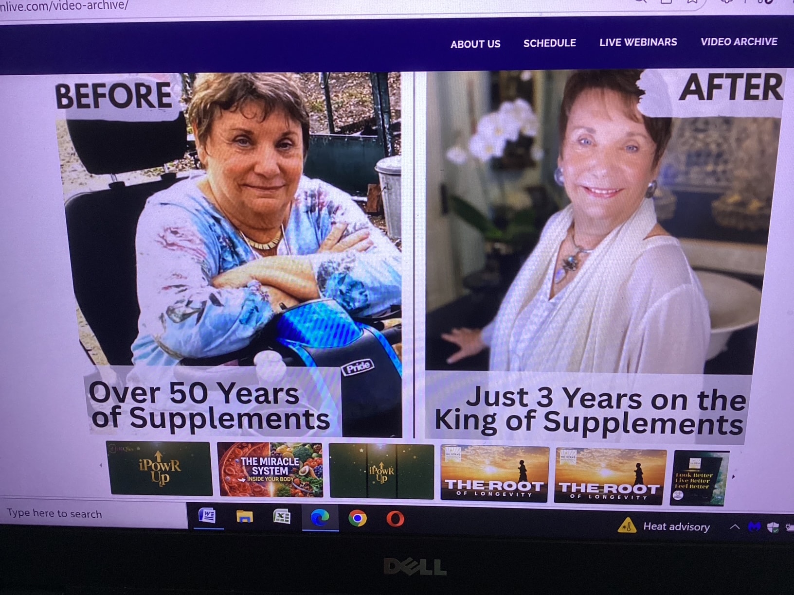 Kare's before and after testimonial — Over 50 Years of Supplements vs Just 3 Years on the King of Supplements